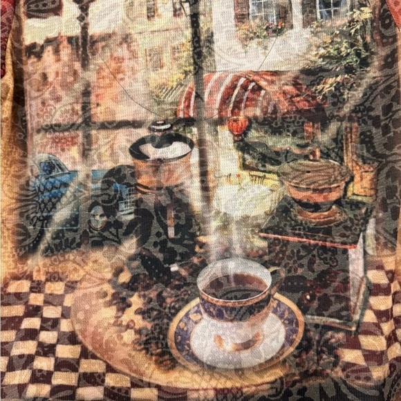 Impulse California Bistro Print Top size Small - Picture 4 of 6